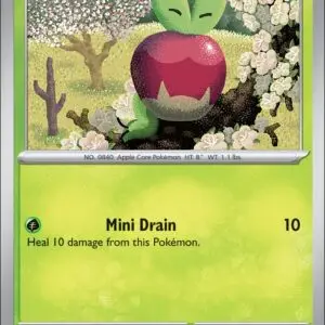 Karta Pokémon: Destined Rivals - 016 - Applin (Reverse Holo)