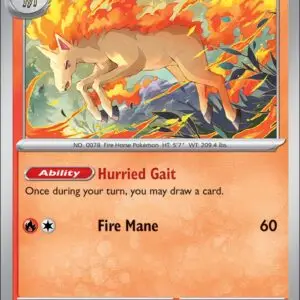 Karta Pokémon: Destined Rivals - 030 - Rapidash (Reverse Holo)