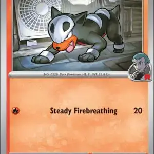 Karta Pokémon: Destined Rivals - 037 - Team Rocket's Houndour (Reverse Holo)