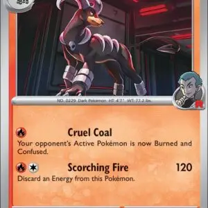 Karta Pokémon: Destined Rivals - 038 - Team Rocket's Houndoom