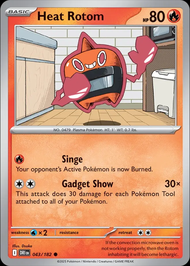 Karta Pokémon: Destined Rivals - 043 - Heat Rotom