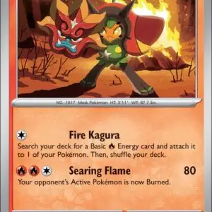 Karta Pokémon: Destined Rivals - 044 - Hearthflame Mask Ogerpon
