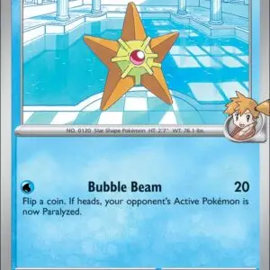 Karta Pokémon: Destined Rivals - 046 - Misty's Staryu (Reverse Holo)