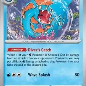 Karta Pokémon: Destined Rivals - 055 - Huntail (Reverse Holo)