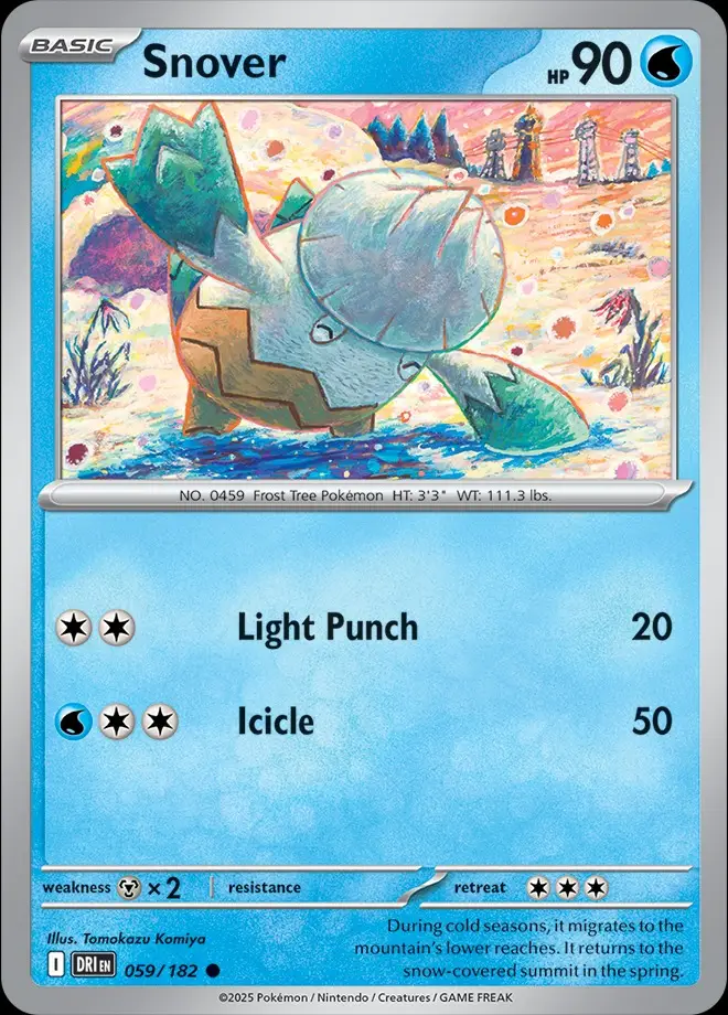 Karta Pokémon: Destined Rivals - 059 - Snover
