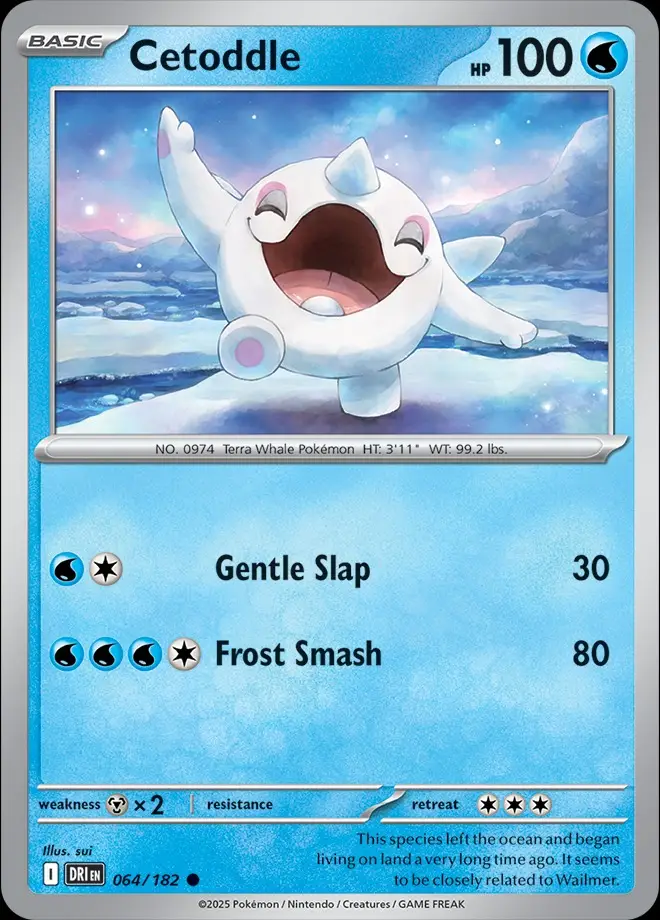 Karta Pokémon: Destined Rivals - 064 - Cetoddle