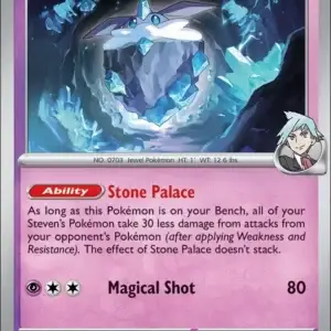 Karta Pokémon: Destined Rivals - 086 - Steven's Carbink (Reverse Holo)