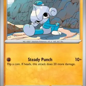 Karta Pokémon: Destined Rivals - 099 - Meditite (Reverse Holo)