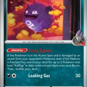 Karta Pokémon: Destined Rivals - 125 - Team Rocket’s Koffing (Reverse Holo)