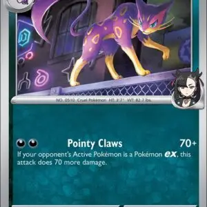 Karta Pokémon: Destined Rivals - 131 - Marnie’s Liepard (Reverse Holo)