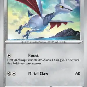 Karta Pokémon: Destined Rivals - 141 - Skarmory (Reverse Holo)