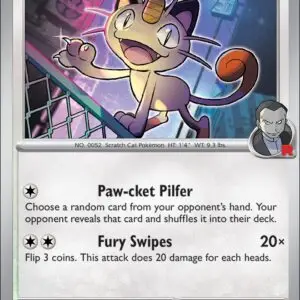 Karta Pokémon: Destined Rivals - 149 - Team Rocket’s Meowth