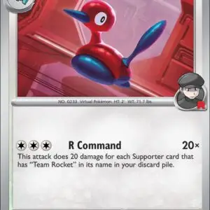 Karta Pokémon: Destined Rivals - 154 - Team Rocket’s Porygon2 (Reverse Holo)