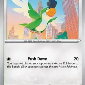 Karta Pokémon: Destined Rivals - 160 - Squawkabilly (Reverse Holo)