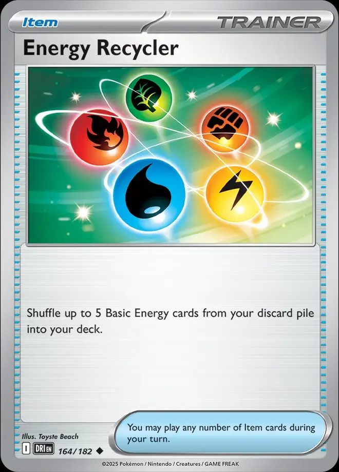 Karta Pokémon: Destined Rivals - 164 - Energy Recycler