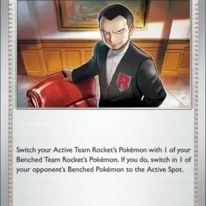 Karta Pokémon: Destined Rivals - 174 - Team Rocket’s Giovanni (Reverse Holo)