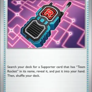 Karta Pokémon: Destined Rivals - 178 - Team Rocket’s Transceiver (Reverse Holo)