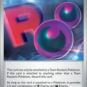Karta Pokémon: Destined Rivals - 182 - Team Rocket’s Energy (Reverse Holo)