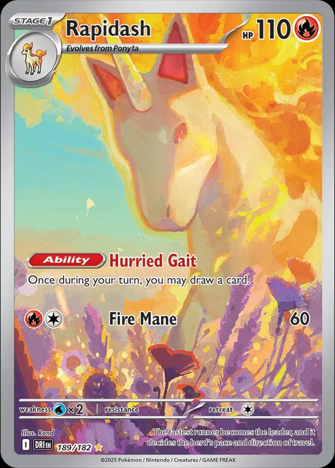 Karta Pokémon: Destined Rivals - 189 - Rapidash