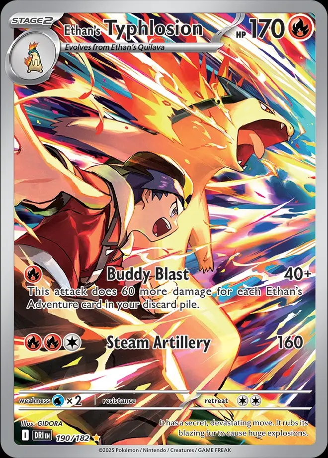 Karta Pokémon: Destined Rivals - 190 - Ethan’s Typhlosion