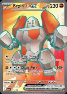 Karta Pokémon: Destined Rivals - 214 - Regirock ex
