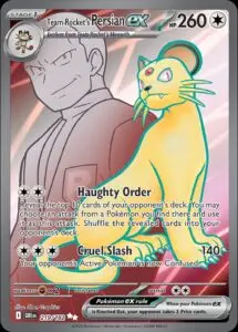 Karta Pokémon: Destined Rivals - 219 - Team Rocket’s Persian ex