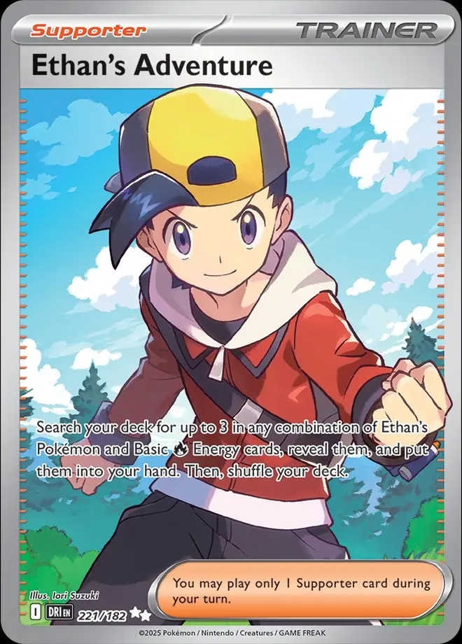 Karta Pokémon: Destined Rivals - 221 - Ethan’s Adventure