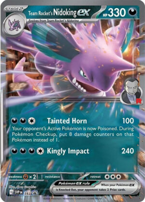 Karta Pokémon: Scarlet & Violet Promos - SVP 217 - Team Rocket's Nidoking ex