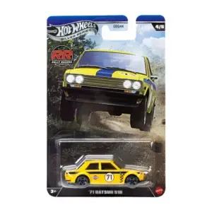 '71 Datsun 510 Hot Wheels Silver Series Rally Racers (JKX64)