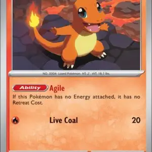 Karta Pokémon: Phantasmal Flames - 011 - Charmander (Reverse Holo)