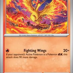 Karta Pokémon: Phantasmal Flames - 014 - Moltres (Reverse Holo)