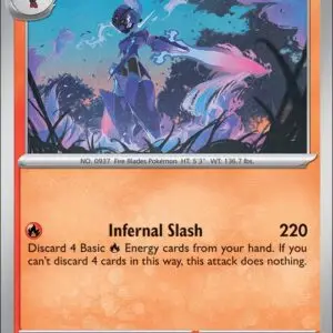Karta Pokémon: Phantasmal Flames - 020 - Ceruledge (Reverse Holo)