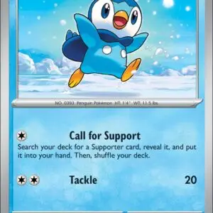 Karta Pokémon: Phantasmal Flames - 027 - Piplup (Reverse Holo)