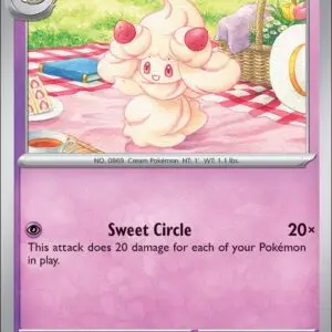 Karta Pokémon: Phantasmal Flames - 044 - Alcremie (Reverse Holo)