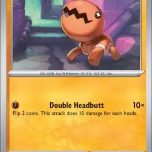 Karta Pokémon: Phantasmal Flames - 051 - Trapinch (Reverse Holo)