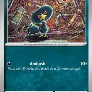 Karta Pokémon: Phantasmal Flames - 057 - Murkrow (Reverse Holo)