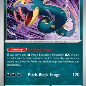 Karta Pokémon: Phantasmal Flames - 062 - Seviper (Reverse Holo)