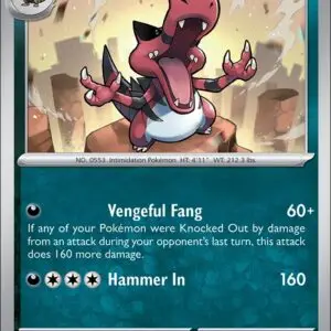 Karta Pokémon: Phantasmal Flames - 066 - Krookodile (Reverse Holo)