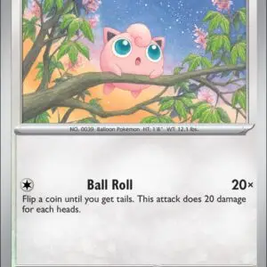 Karta Pokémon: Phantasmal Flames - 076 - Jigglypuff (Reverse Holo)