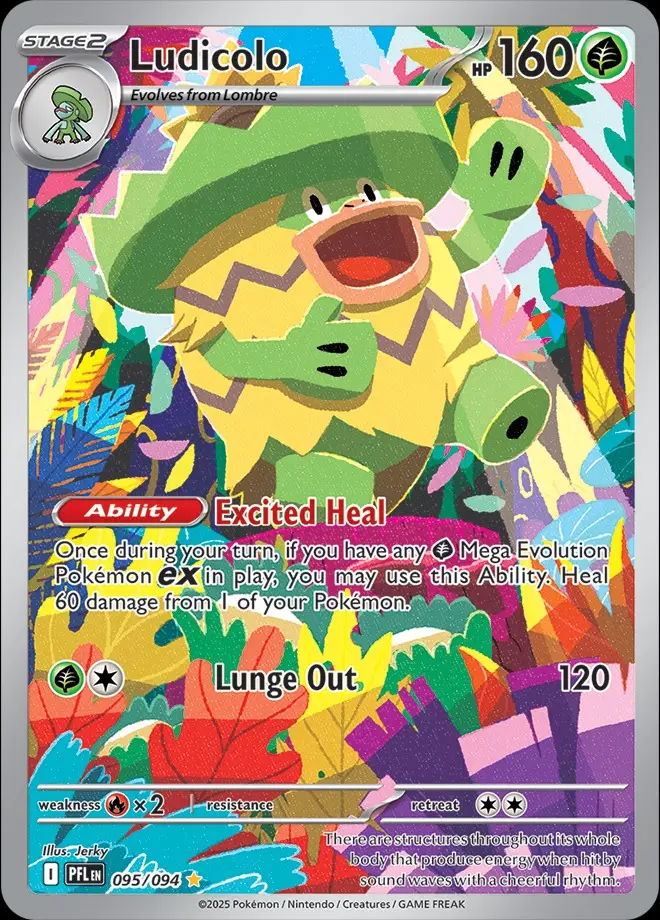 Karta Pokémon: Phantasmal Flames - 095 - Ludicolo