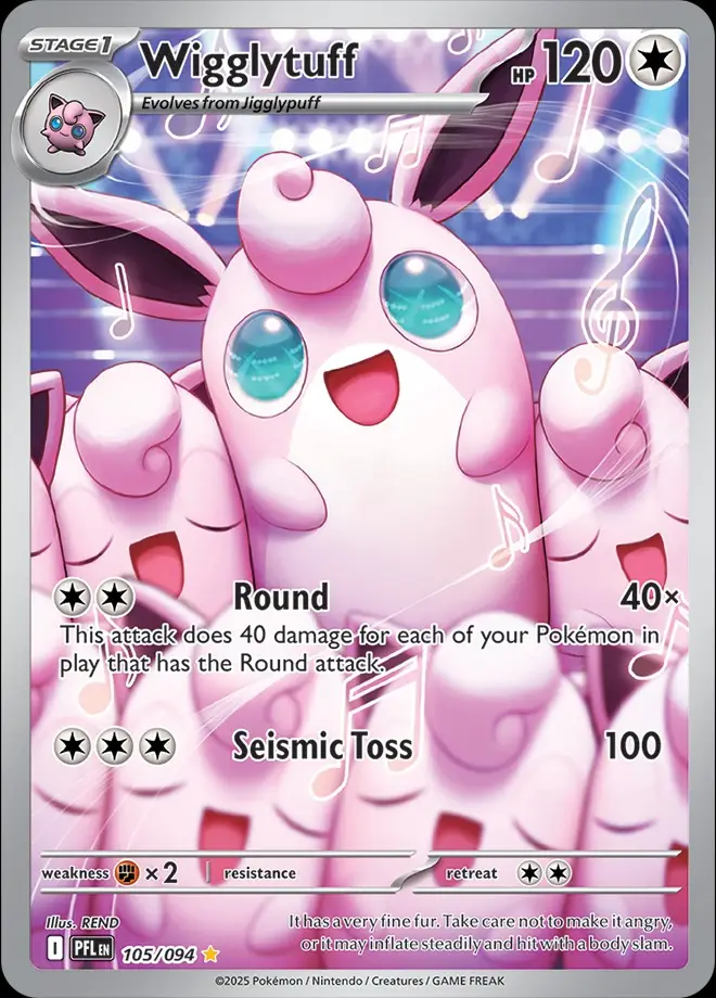 Karta Pokémon: Phantasmal Flames - 105 - Wigglytuff