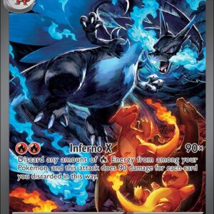 Karta Pokémon: Phantasmal Flames - 125 - Mega Charizard X ex