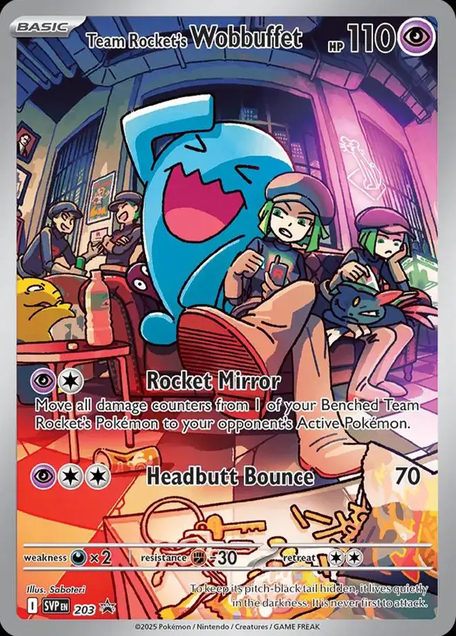 Karta Pokémon: Scarlet & Violet Promos - SVP 203 - Team Rocket's Wobbuffet