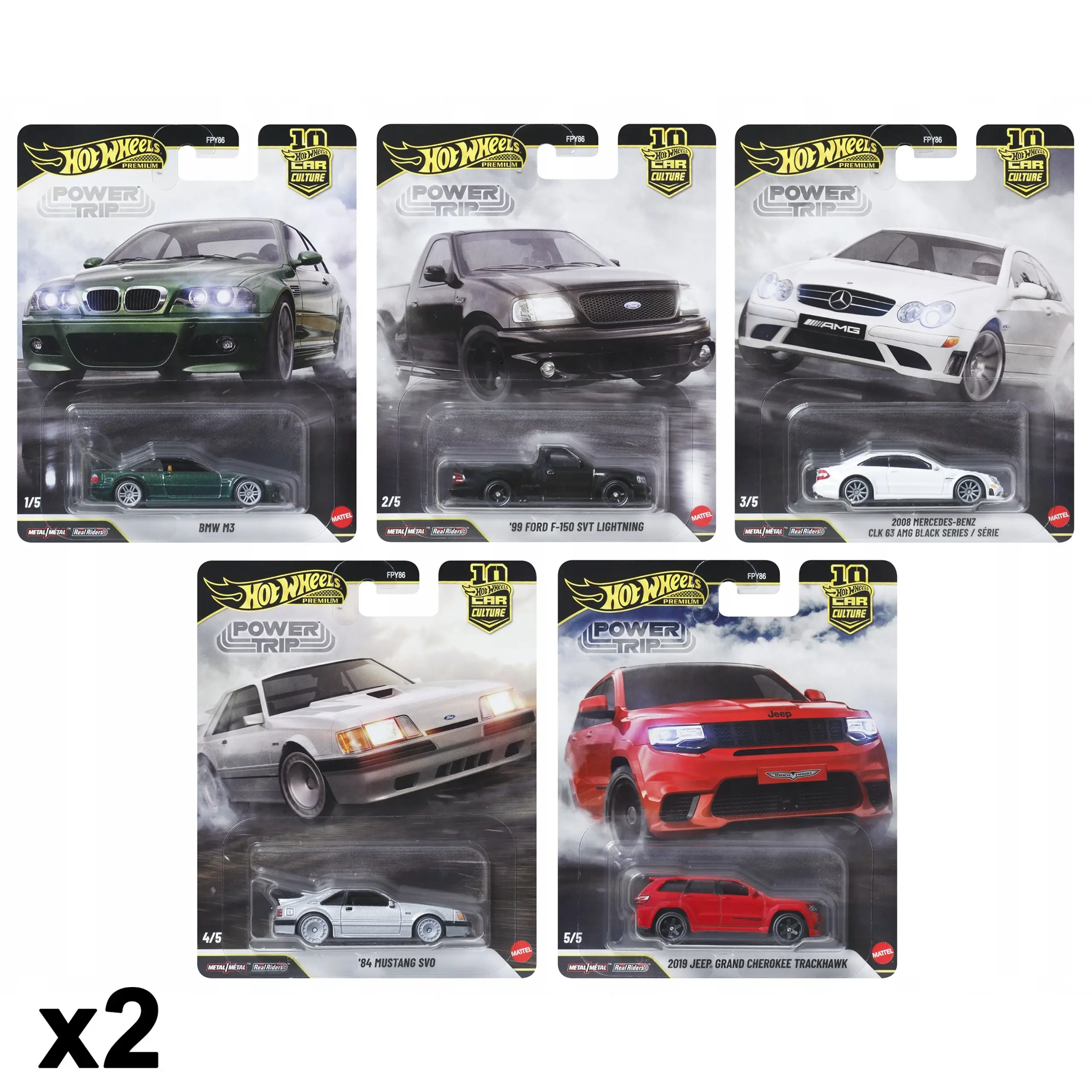 Hot Wheels Premium Car Culture 10th Anniversary Power Trip - Fabrycznie Zapakowany Karton - obrazek 2