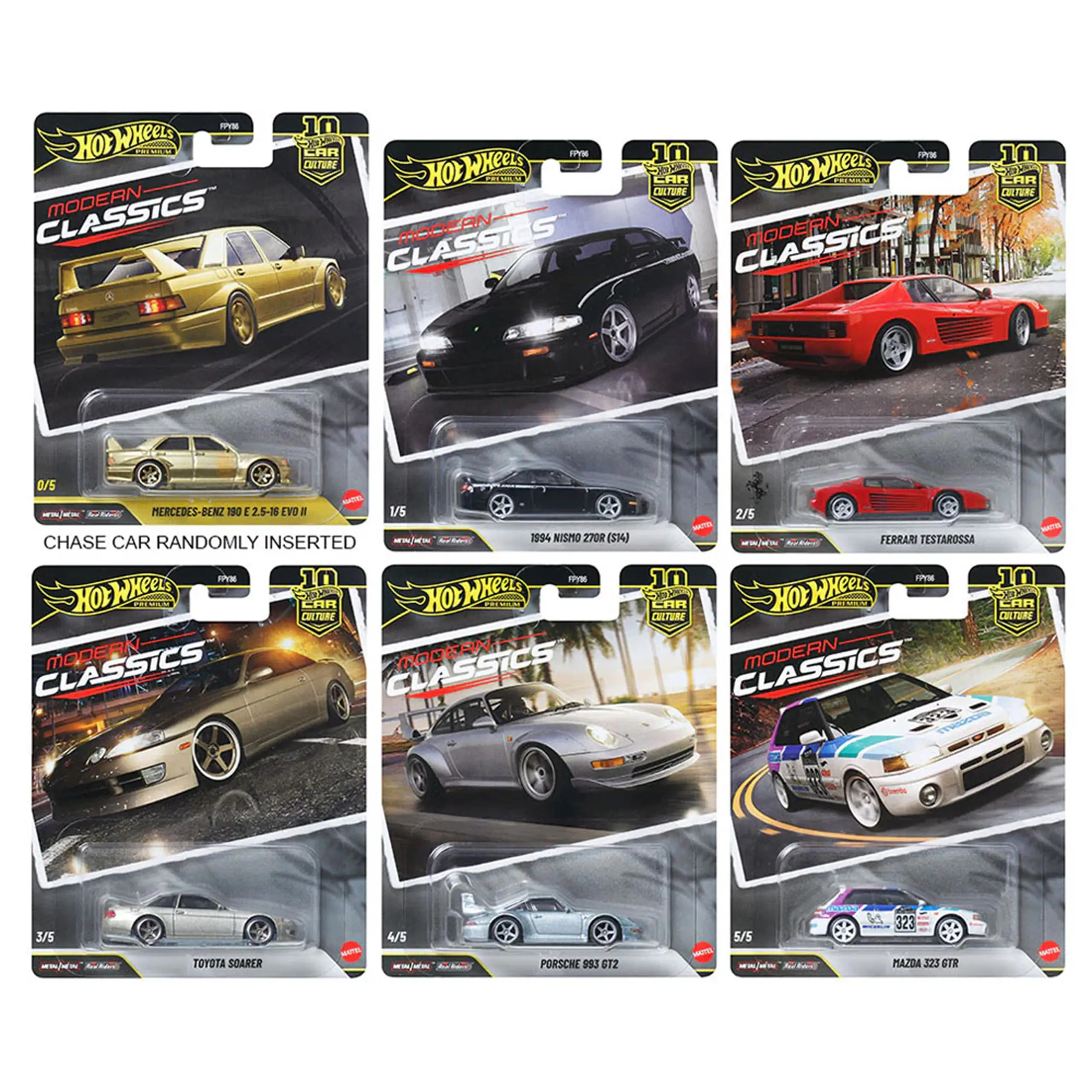 Hot Wheels Premium Car Culture 10th Anniversary Modern Classics - Fabrycznie Zapakowany Karton