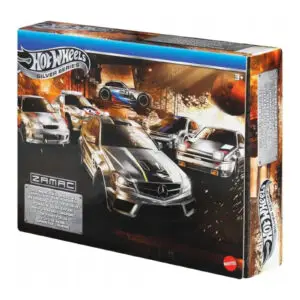 6-pak Hot Wheels Silver Themed Zamac