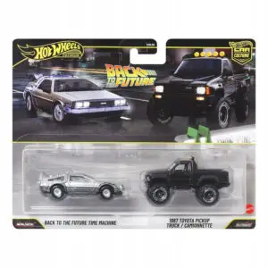 Back To The Future Time Machine & 1987 Toyota Pickup | 2-Pack Hot Wheels Premium (JHW48)