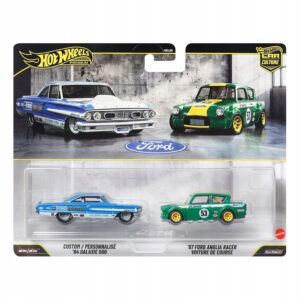'64 Galaxie 500 & '67 Ford Anglia Racer | 2-Pack Hot Wheels Premium (JHW50)