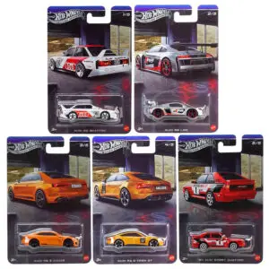 Zestaw Hot Wheels Silver Series Audi 5 szt. (JKY15 JKY16 JKY17 JKY18 JKY19)