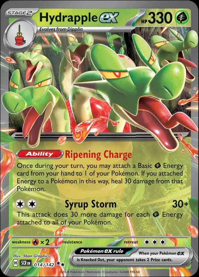 Karta Pokémon: Stellar Crown - 014 - Hydrapple ex